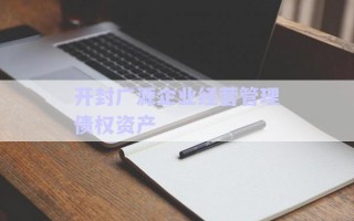 開封廣源企業經營管理債權資產 開封廣源企業經營管理債權資產