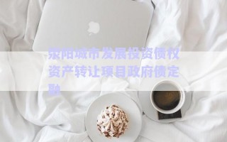 滎陽城市發(fā)展投資債權資產(chǎn)轉(zhuǎn)讓項目政府債定融